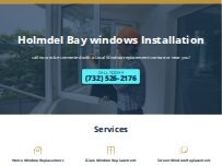 Website Screenshot Holmdel Bay windows Installation