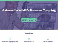 Website Screenshot Gainesville Wildlife Humane Trapping