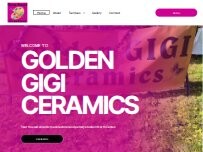 Website Screenshot Golden Gigi Ceramics