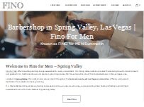 Website Screenshot FINO for MEN | Barber Shop | Haircuts | Beard Trims | Shaves