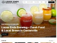 Website Screenshot Loose Ends Brewing