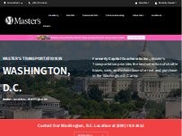 Website Screenshot Master's Transportation - Washington, D.C.