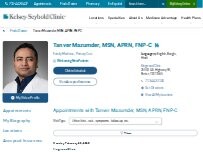 Website Screenshot Tanver Mazumder, FNP-C