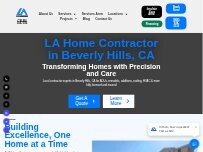 Website Screenshot LA Home Contractor Inc.