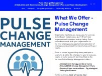 Website Screenshot Pulse Change Management - AI Adoption and Governance