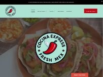 Website Screenshot Cocina Express Fresh Mex
