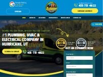 Website Screenshot Element Plumbing, Heating and Air
