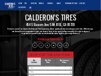 Website Calderon's Tires