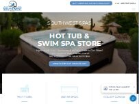 Website Screenshot Southwest Spas