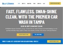 Website Screenshot Blu Swan Express Carwash