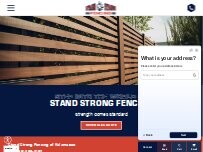 Website Screenshot Stand Strong Fencing of Kalamazoo