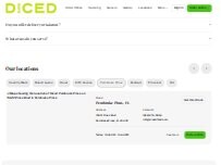 Website Screenshot Diced- Pinecrest