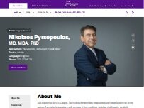 Website Screenshot Nikolaos Pyrsopoulos, MD