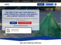 Website Screenshot Dry Heat Junk Removal & Dumpster Rentals