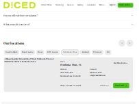 Website Screenshot Diced- Miami Lakes