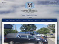 New McFall Brothers Funeral Home website screenshot