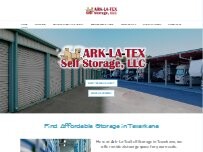 Website Screenshot Ark La Tex Self Storage