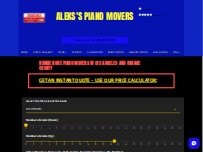 Website Screenshot Aleks's Piano Movers