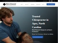 Website Screenshot Black Diamond Chiropractic and Sports Performance