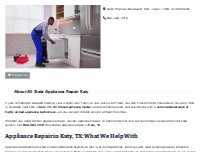 Website Screenshot All State Appliance Repair Katy