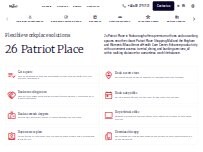 Website Screenshot Regus Patriot Place
