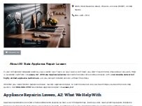 Website Screenshot All State Appliance Repair Laveen