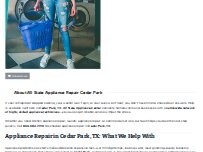Website Screenshot All State Appliance Repair Cedar Park