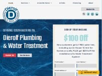 Website Screenshot Dierolf Plumbing and Water Treatment, LLC