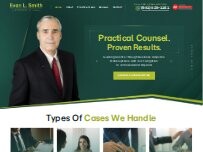 Website Screenshot Evan L. Smith, Attorney at Law