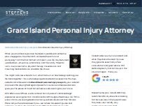 Website Screenshot Steffens Law Accident Injury Lawyers