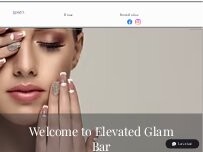 Website Screenshot Elevated Glam Bar