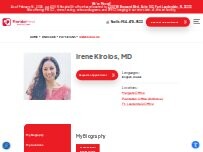Website Screenshot Irene Kirolos, MD