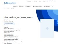 Website Screenshot Siva Venkata, MD, MBBS, MRCS