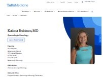 Website Screenshot Katina Robison, MD