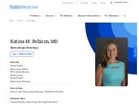 Website Screenshot Katina M. Robison, MD