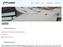 Website Screenshot Lubbock Health Insurance Plans