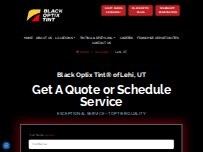 Website Screenshot Black Optix Tint Lehi