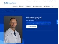 Website Screenshot Samuel Lajoie, PA