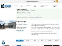 Website Screenshot Tiger Storage