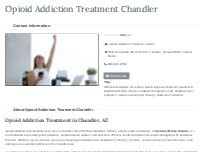 Website Screenshot Opioid Addiction Treatment Chandler
