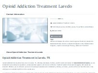 Website Screenshot Opioid Addiction Treatment Laredo