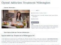 Website Screenshot Opioid Addiction Treatment Wilmington