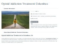 Website Screenshot Opioid Addiction Treatment Columbus