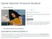 Website Screenshot Opioid Addiction Treatment Rockford