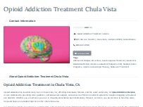 Website Screenshot Opioid Addiction Treatment Chula Vista