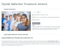 Website Screenshot Opioid Addiction Treatment Antioch