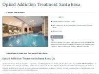 Website Screenshot Opioid Addiction Treatment Santa Rosa