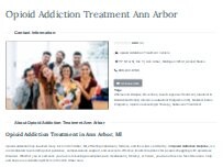 Website Screenshot Opioid Addiction Treatment Ann Arbor