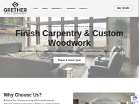 Website Screenshot Grether Fine Carpentry
