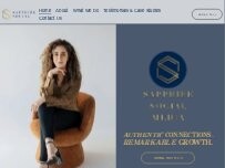 Website Screenshot Sapphire Social Media